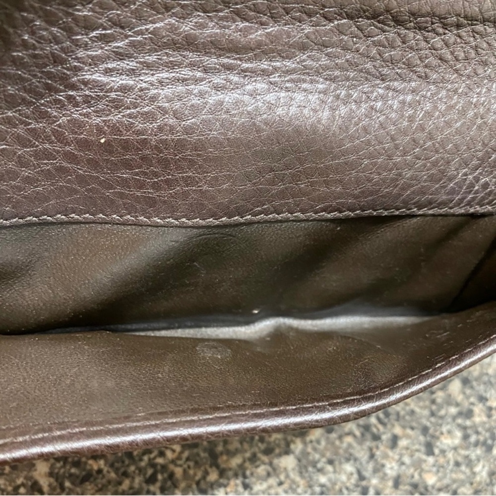 GUCCI GG Leather Horsebit Wallet to Crossbody Shoulder Bag ๐ผ Dark Brown - Picture 13 of 14